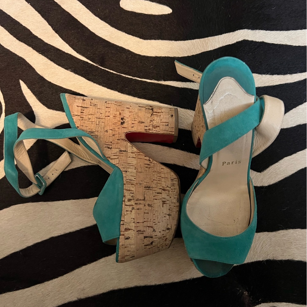 Christian Louboutin suede sandals